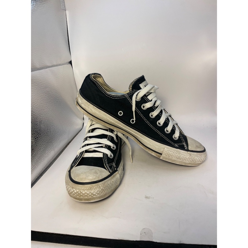 Converse Allstar Low Top Black White Chuck Taylor Women's 8.5 men 6.5 converse